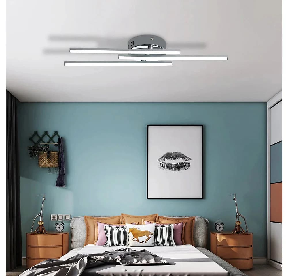 Riserva LED Deckenleuchte Silber 18W 6000K Modern
