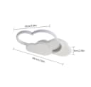 Riserva LED Deckenleuchte Wolken Design Weiß 32W Dimmbar mit Fernbedienung Bild 3