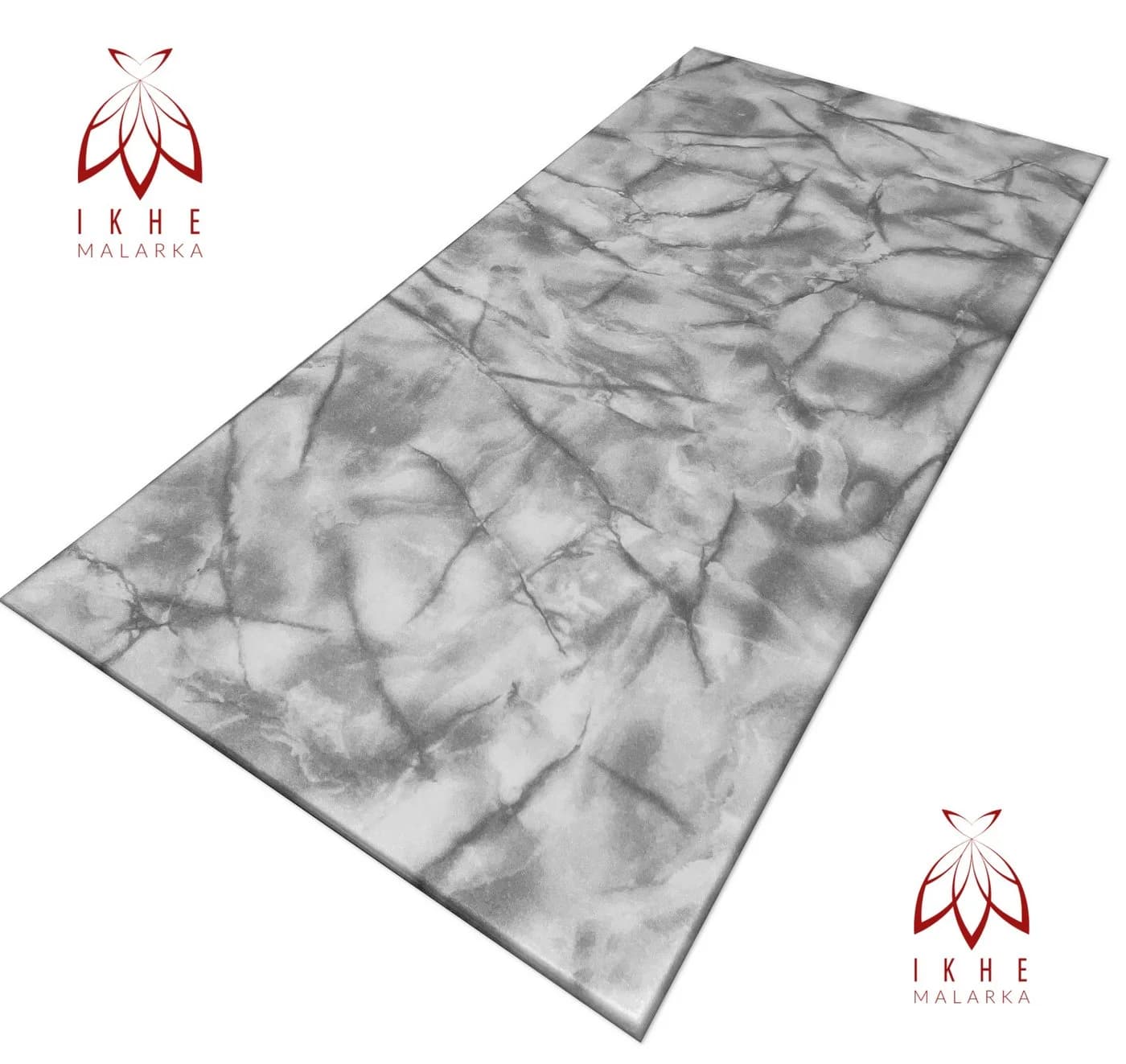 IKHEMalarka 3D Wandpaneel Betonoptik Grau Polystyrol XPS 100x50 cm