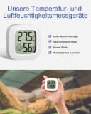 SinLaw Hygrometer 5er Raumthermometer, Luftfeuchtigkeitssensor Mini-Digital-Thermometer Bild 4
