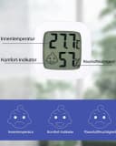 SinLaw Hygrometer 5er Raumthermometer, Luftfeuchtigkeitssensor Mini-Digital-Thermometer Bild 5