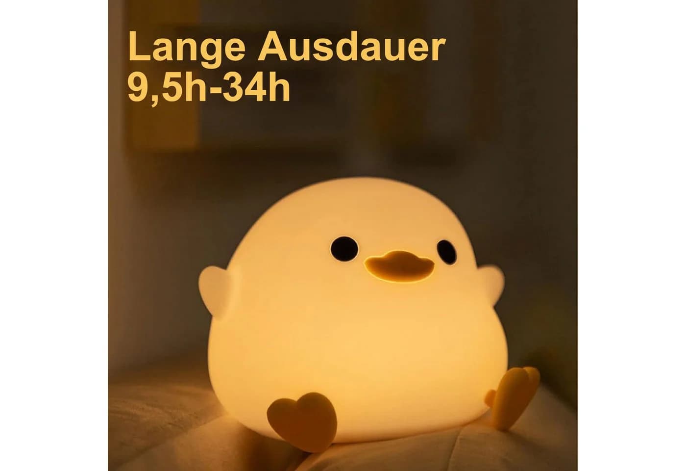 SinLaw LED Nachtlicht Entenform Silikon Kinder Nachtlicht Dimmbar - Bild 4