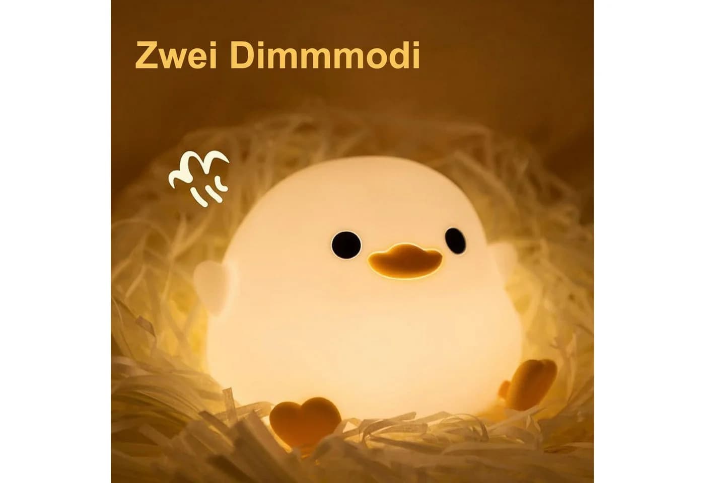 SinLaw LED Nachtlicht Entenform Silikon Kinder Nachtlicht Dimmbar - Bild 5