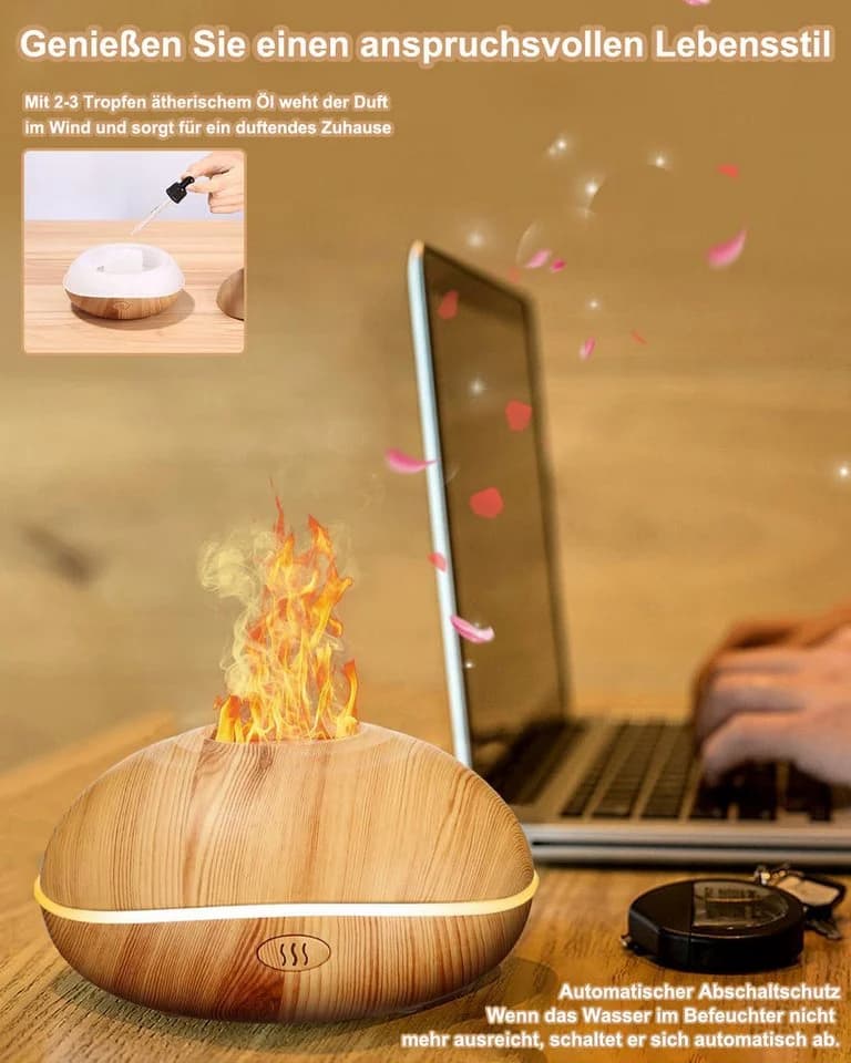 SinLaw Diffuser 3-in-1 Multifunktions-Luftbefeuchter 200ml Flammeneffekt - Bild 3