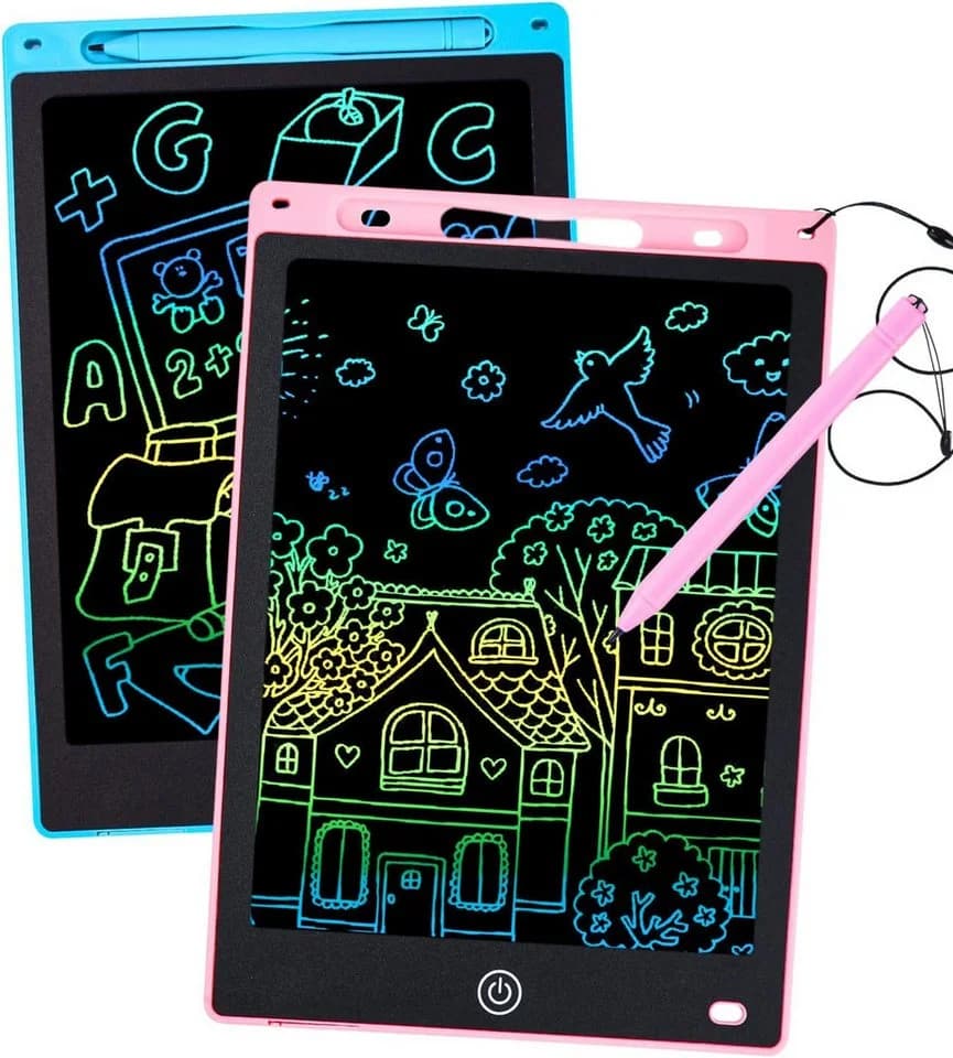 SinLaw Zaubertafel 2 Stück LCD Schreibtafel, buntes Doodle Board für Kinder, 12-Zoll-Bildschirm - Bild 2