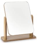 SinLaw Kosmetikspiegel 360° Drehbarer HD-Spiegel Holz Bild 3