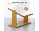 SinLaw Kosmetikspiegel 360° Drehbarer HD-Spiegel Holz Bild 5