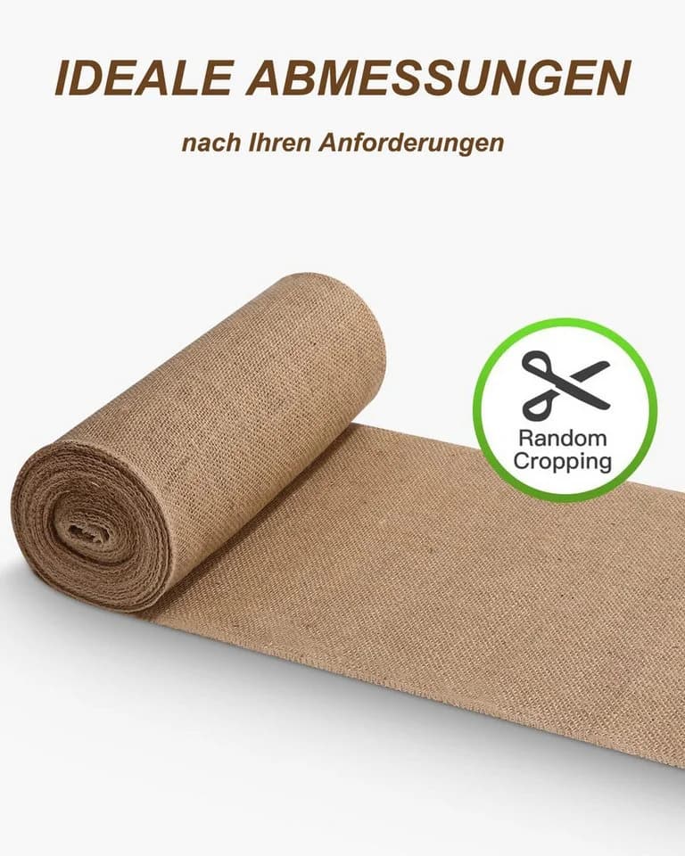 SinLaw Jute Tischläufer 30 x 1000 cm Rustikal Vintage Hochzeit