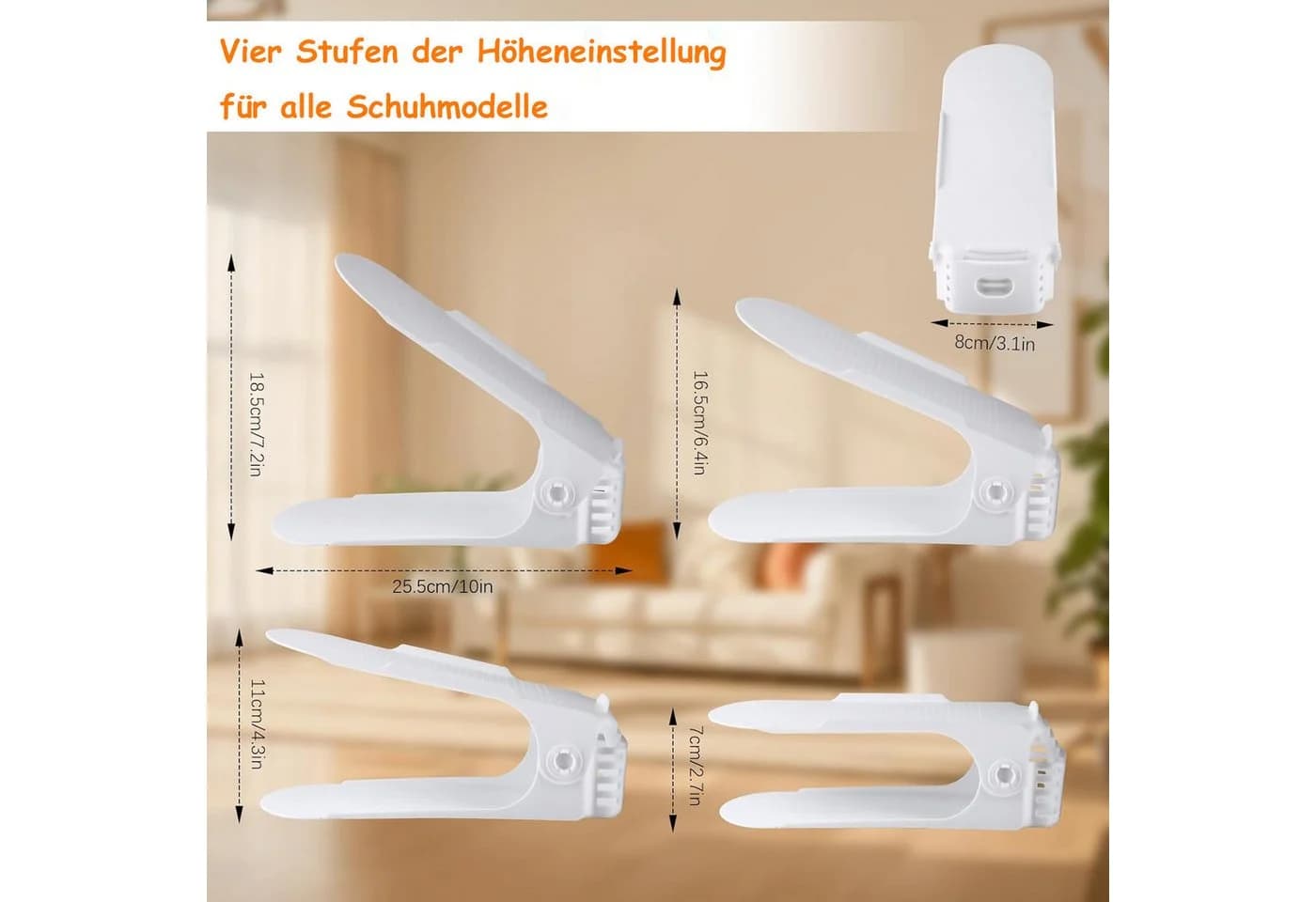 SinLaw Schuhstapler 5-teiliger Schuh-Organisator