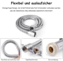 SinLaw Brauseschlauch Duschkopfschlauchverlängerung 47 Zoll Edelstahl Bild 3