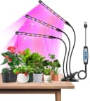 SinLaw Pflanzenlampe Dreiköpfige LED Wachstumslampe Vollspektrum Timer Bild 2