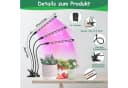 SinLaw Pflanzenlampe Dreiköpfige LED Wachstumslampe Vollspektrum Timer Bild 4