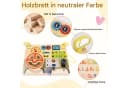SinLaw Lernspielzeug Sensory wooden toy mit Lenkrad und LED-Lichtschalter, Lernspielzeug für Babys, perfektes Reisespielzeug und Geschenk Bild 4