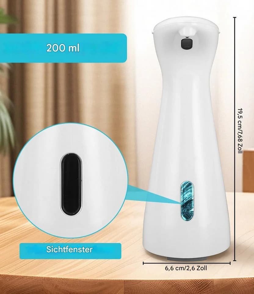 SinLaw Seifenspender Automatisch 200 ml Infrarotsensor IPX6