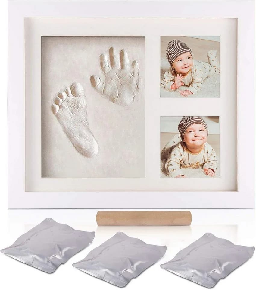 SinLaw Baby-Holzbilderrahmen mit 3 Stempelkissen - Bild 2
