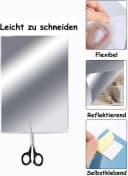 SinLaw 3D-Wandtattoo Selbstklebender Wandspiegel Acryl 6 St 30x20 cm Bild 4