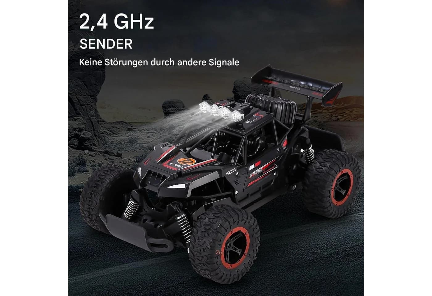 SinLaw Spielzeug-Rennwagen 1:16 Kabelloses RC-Auto 2.4GHz 3 Batterien 70 Minuten