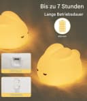 SinLaw LED Nachtlicht Hasenförmig Silikon USB-Aufladbar Dimmbar Bild 3