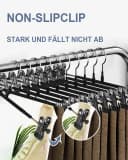 SinLaw Kleiderbügel Hosen 10-tlg. Metall Anti-Rutsch Bild 3