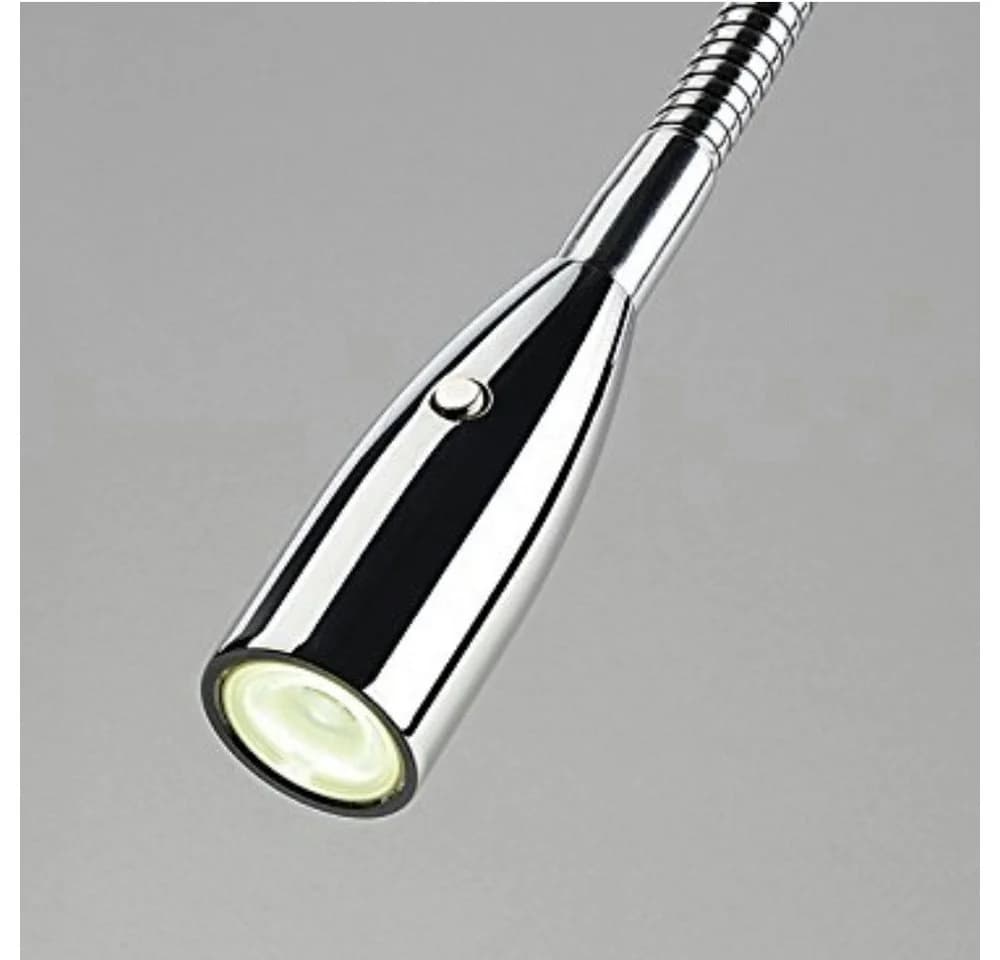 kalb Bettleuchte LED Leseleuchte Chrom 2er Set