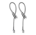 kalb Bettleuchte LED Leseleuchte Chrom 2er Set Bild 2