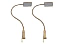 kalb Bettleuchte 2er Set LED Flexleuchte Messing matt warmweiß Bild 2