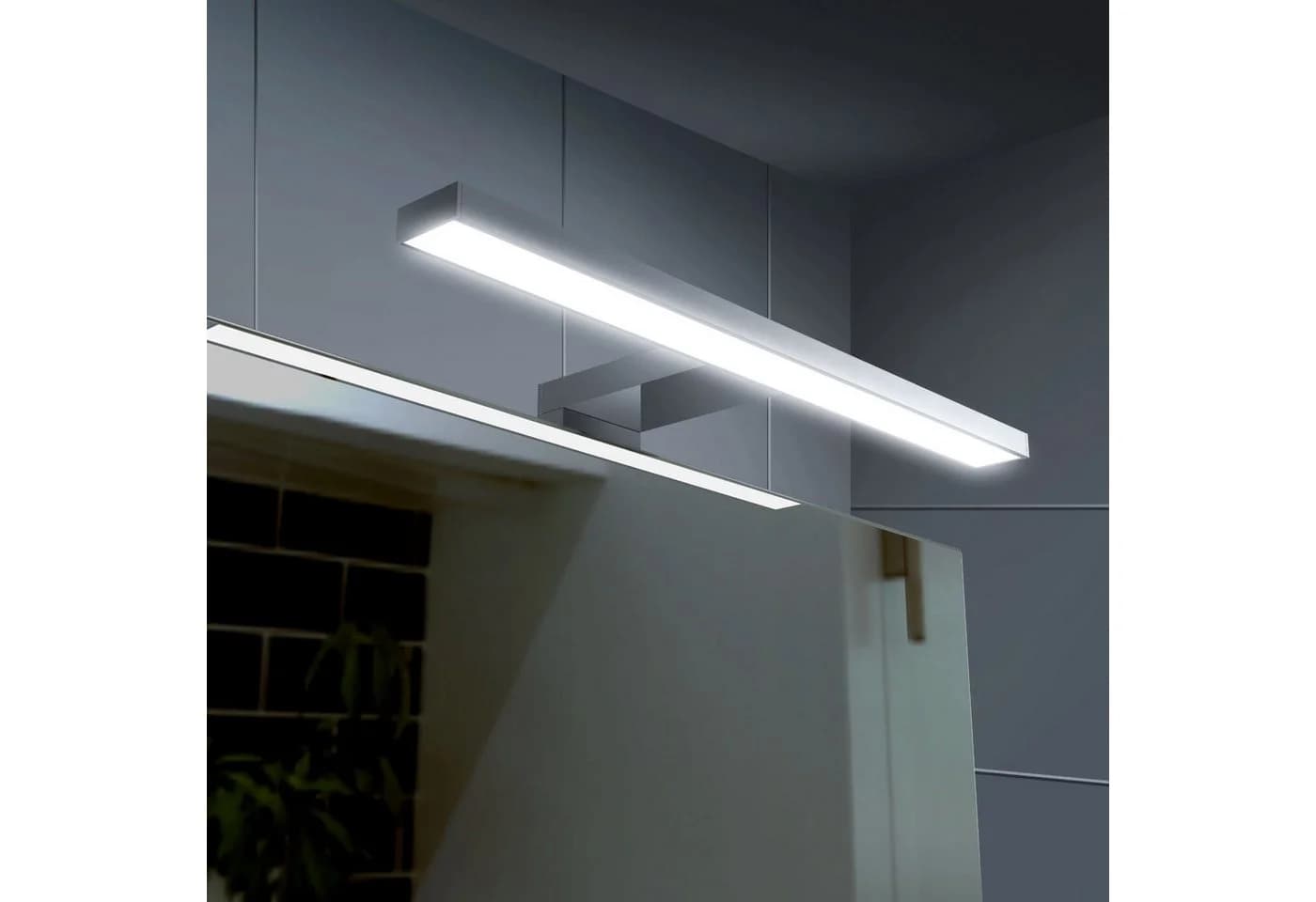 kalb LED Spiegelleuchte Badleuchte 300mm verchromt