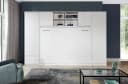 QMM TraumMöbel Schrankbett Wandbett HB 140x200 mit 2 Schränken & Aufsatz Bild 1