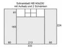 QMM TraumMöbel Schrankbett Wandbett HB 140x200 mit 2 Schränken & Aufsatz Bild 5