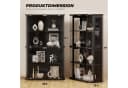 BROTTAR Standvitrine Große, Runde Vitrine mit Dreifarbiger Beleuchtung & Bewegungssensoren Bild 4