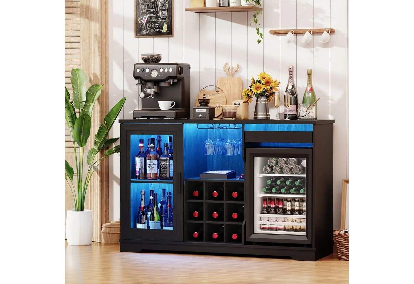 BROTTAR Weinschrank mit Kühlschrank, LED-Beleuchtung und Bewegungsmelder - Bild 2