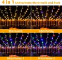 Ollny LED-Lichterkette 100-flammig 4-in-1 Farbmodi USB-betrieben Wasserdicht Bild 4