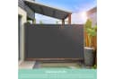 TLGREEN Seitenmarkise Aluminium-Eisen, Ausziehbar Seitenrollo Grau 350x160cm Bild 3