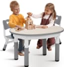 TLGREEN Kindertisch Höhenverstellbar Maltisch Kinder Tisch Stuhl Set Bild 1