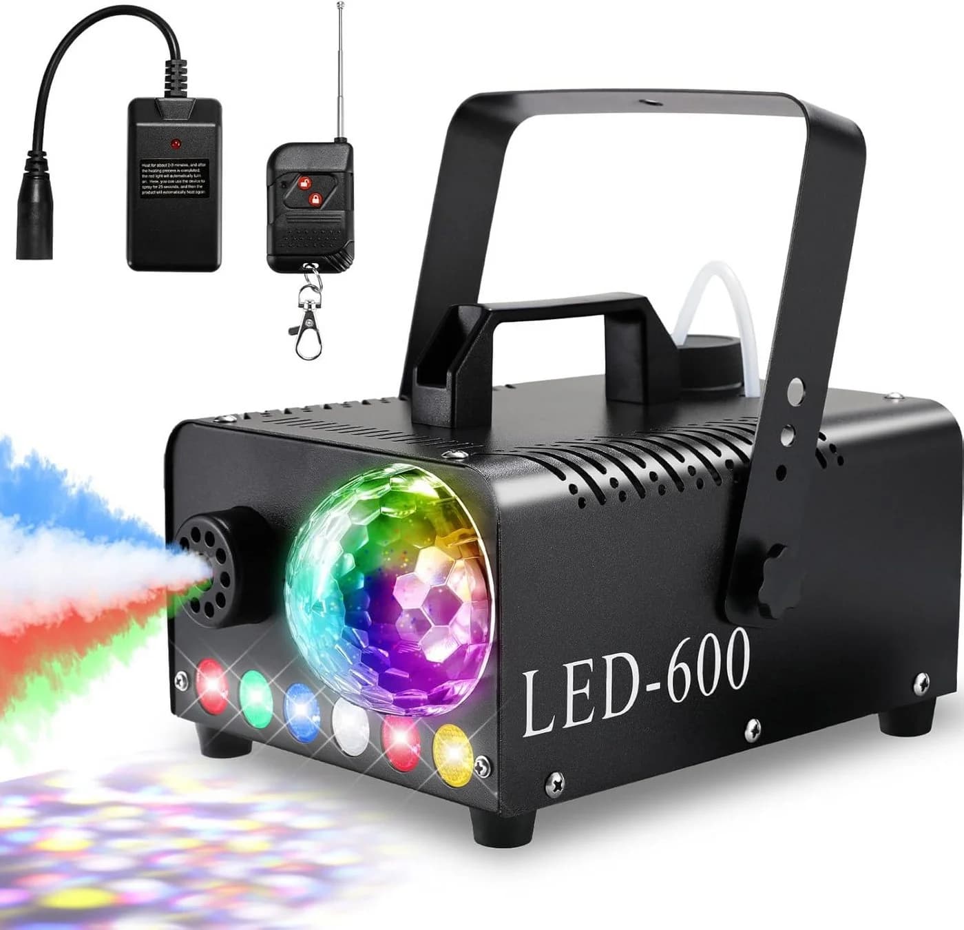 TLGREEN Discolicht Nebelmaschine Mini 600W mit RGB Effekt - Bild 2