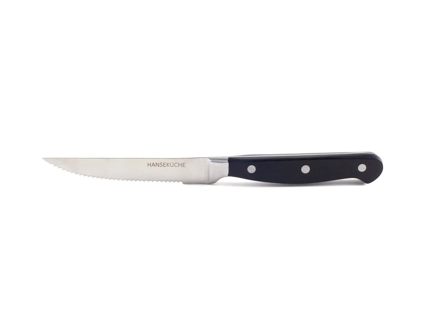 Hanseküche Steakmesser 6er Set mit Holzgriff Schwarz - Bild 4