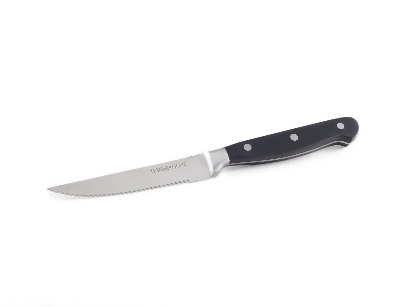 Hanseküche Steakmesser 6er Set mit Holzgriff Schwarz - Bild 5