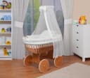 Waldin Baby Stubenwagen-Set XXL mit Ausstattung Weiß Bild 2