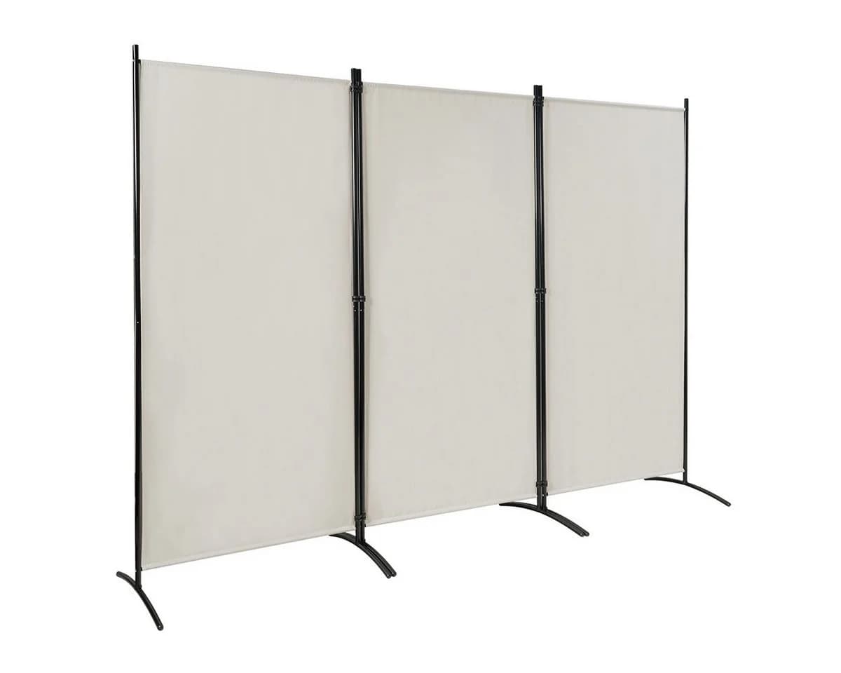 COSTWAY Paravent 3-teilig Beige - Bild 2