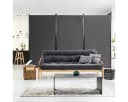 COSTWAY Paravent 3-teilig Grau 260 x 183 cm Bild 3