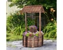 COSTWAY Gartenbrunnen mit Dach für Veranda und Garten Bild 1