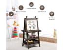 COSTWAY Kinder Staffelei Doppelseitig mit Magneten & 2 Boxen Bild 3