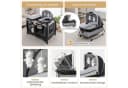 COSTWAY Baby-Reisebett Faltbar mit Spielbügel & Musikbox Bild 1