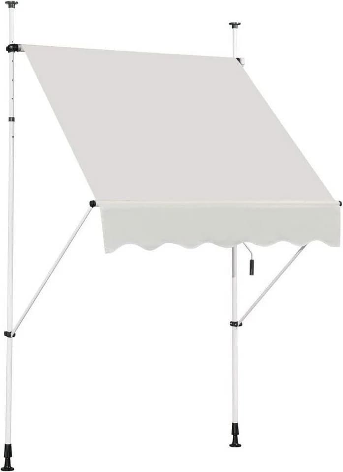 COSTWAY Klemmmarkise 150cm breit Beige - Bild 2