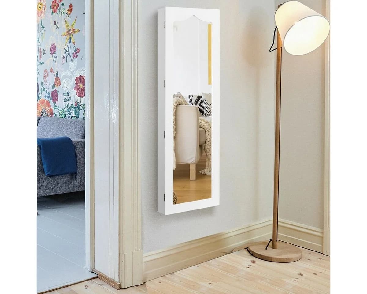 COSTWAY Schmuckschrank mit LED & Ganzkörperspiegel - Bild 3