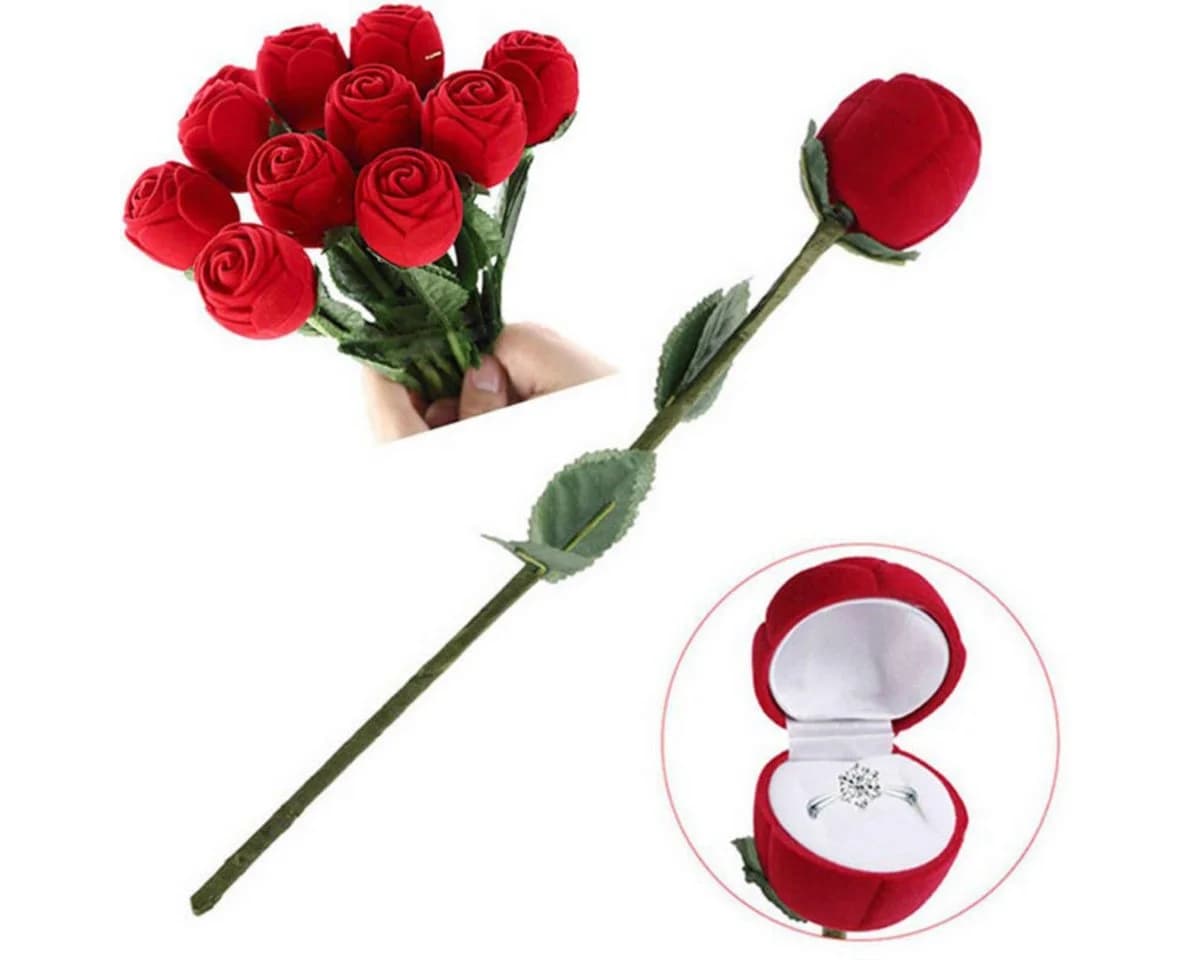 Order & Smile Schmuck Geschenkbox Ring-Etui Rose - Bild 2