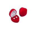 Elegante Schmuckbox in Herz-Form aus Samt Bild 1