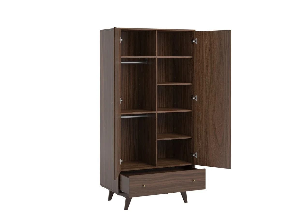 QMM TraumMöbel Babyzimmer-Komplettset Maddy 4-tlg. Weiß-Walnuss - Bild 5