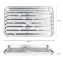 Vaily Grillpfanne Alu Tropfschale für Grill & Backofen Bild 1