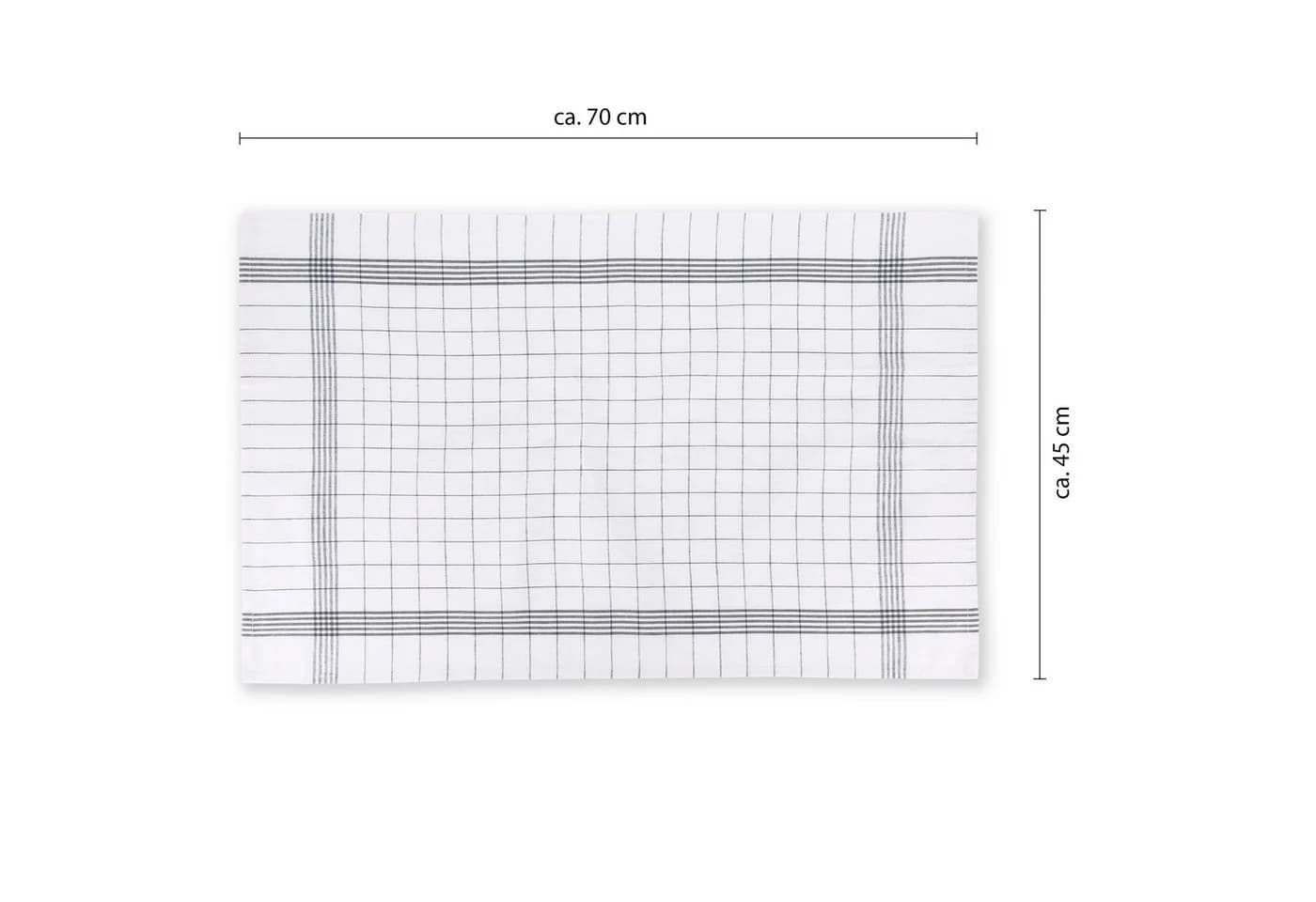 Vaily Geschirrtuch Küchentücher 10er Pack 100% Baumwolle Grau - Bild 3